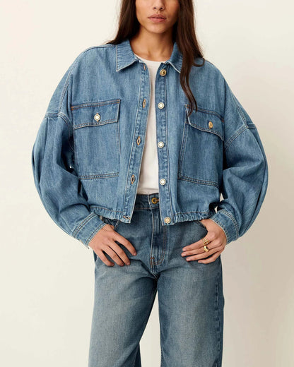 Denim Jacket Cazanim Mid-Blue