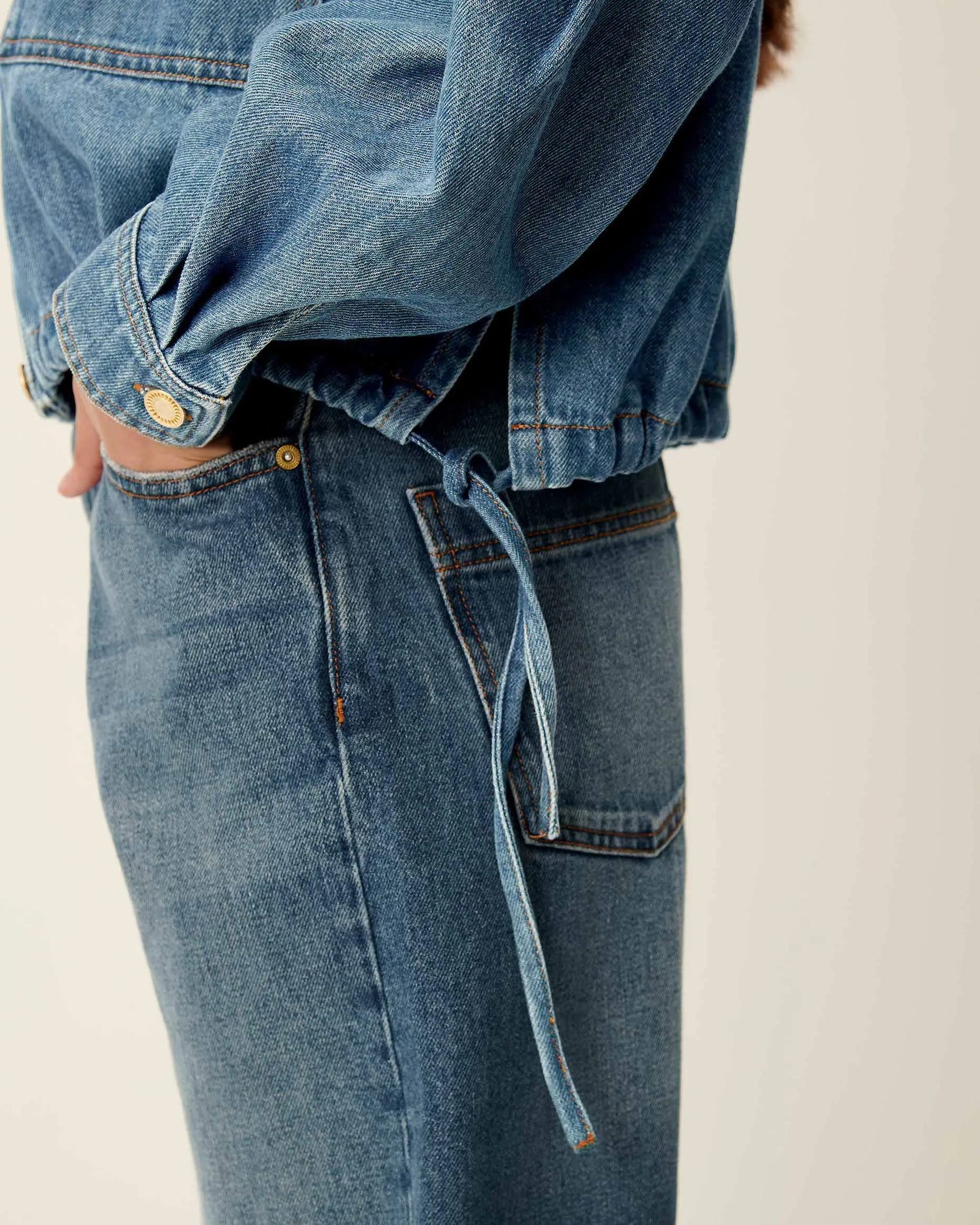 Denim Jacket Cazanim Mid-Blue