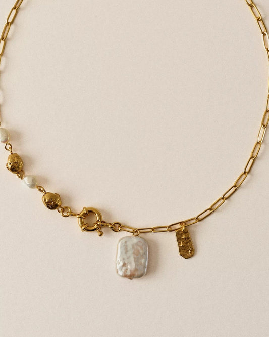 Sessun | Choya Pearl Doré Gold-Tone Freshwater Pearl Necklace Gold