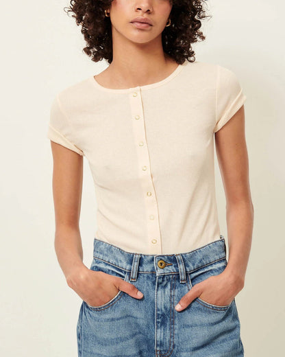 Unisex T-Shirt Cotton Poplin Fabric - Fleur-De-Sel