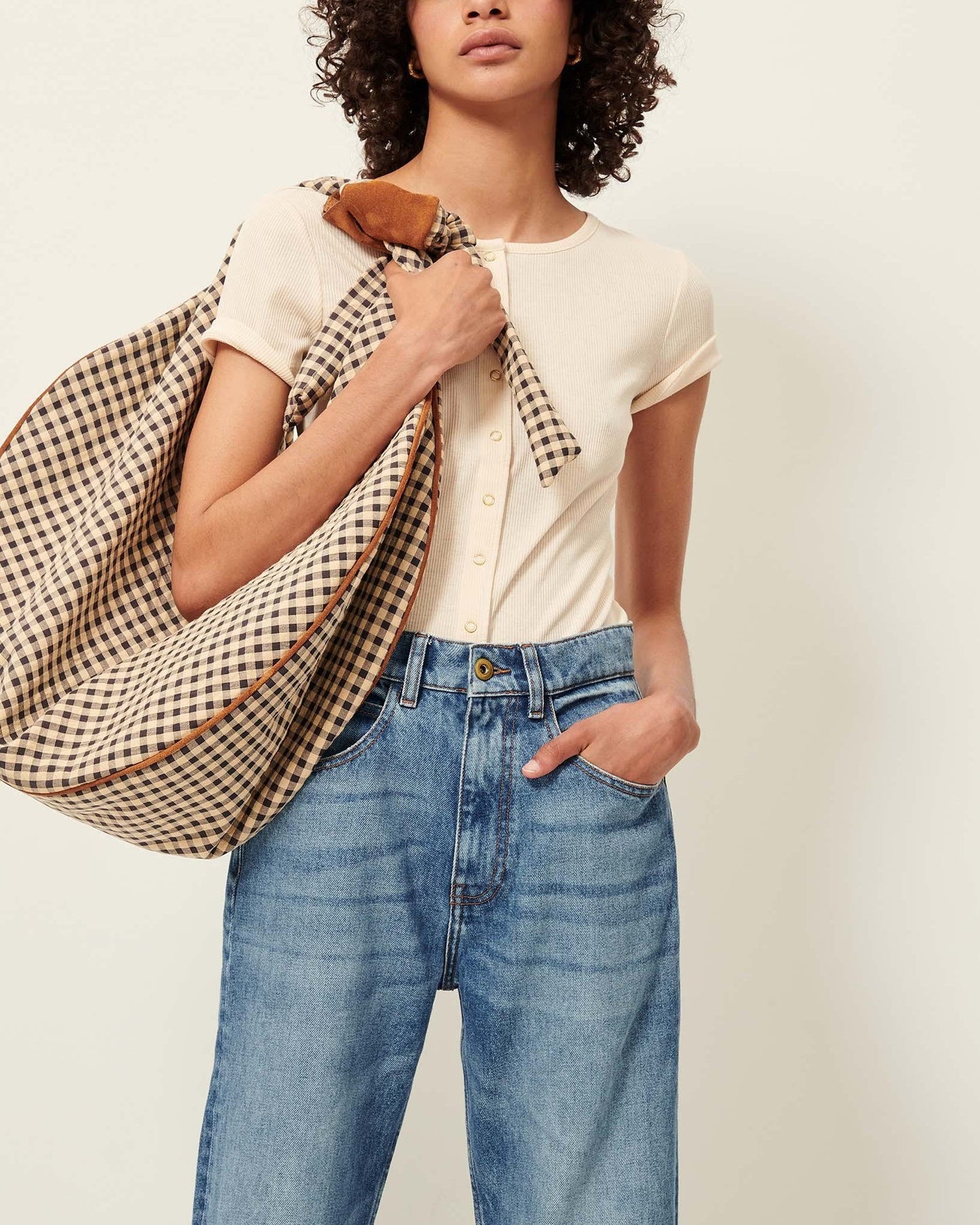 Unisex T-Shirt Cotton Poplin Fabric - Fleur-De-Sel