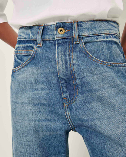 Sessun | Denimi Mid-Rise Straight-Leg Jeans Stoneblue
