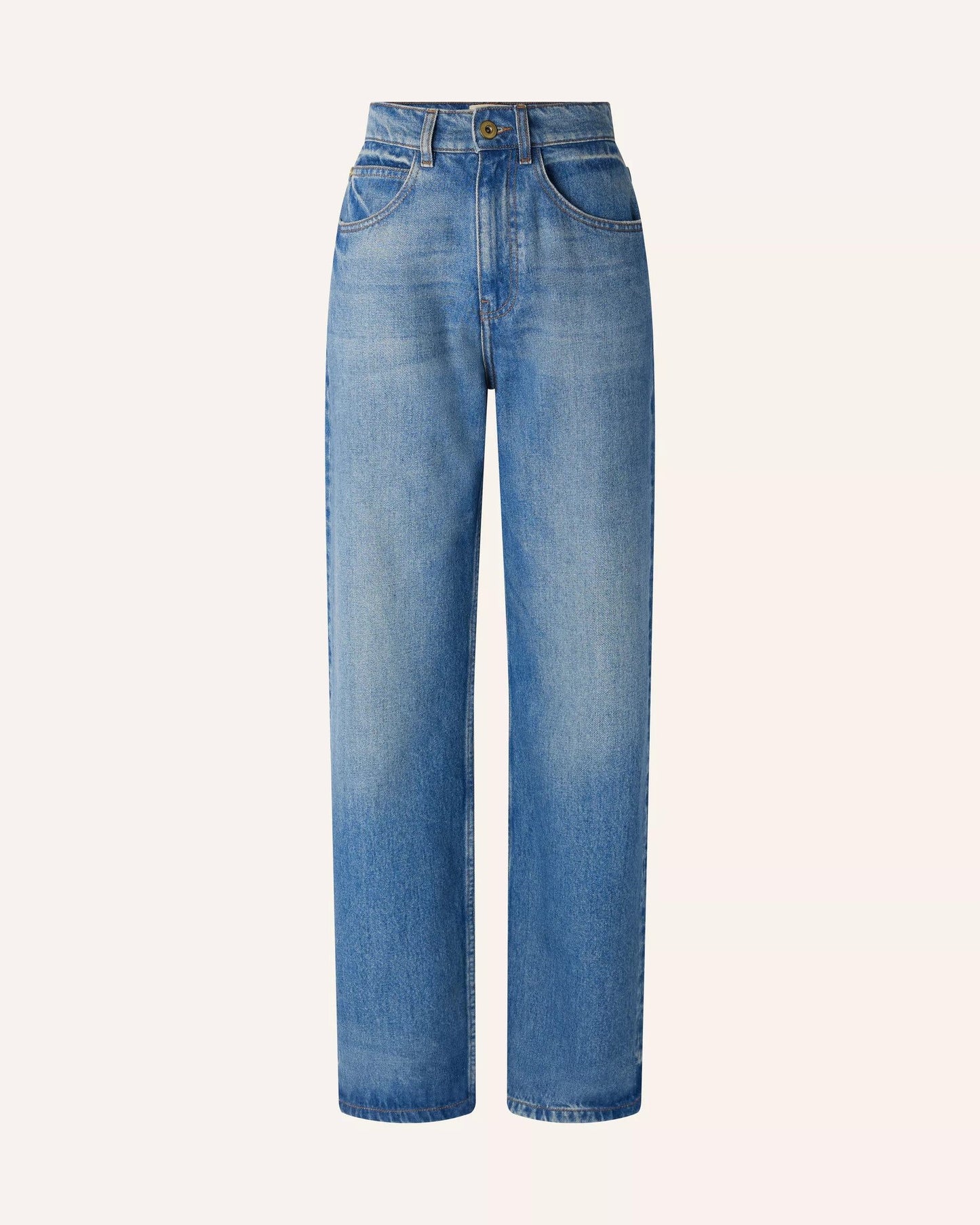 Sessun | Denimi Mid-Rise Straight-Leg Jeans Stoneblue