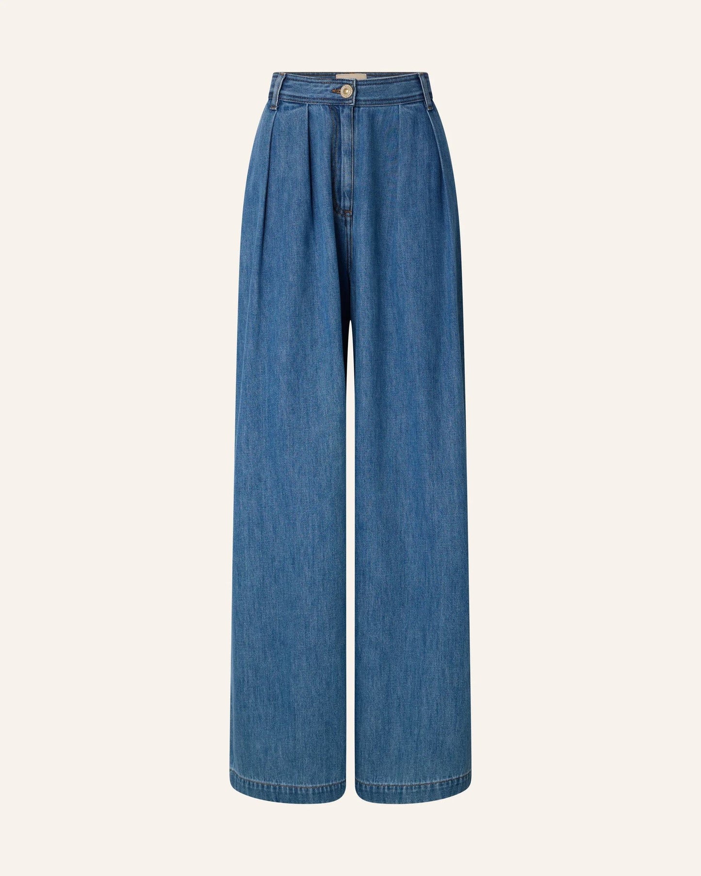 Sessun | Diegui Ultra-Baggy High-Rise Jean - Mid-Blue
