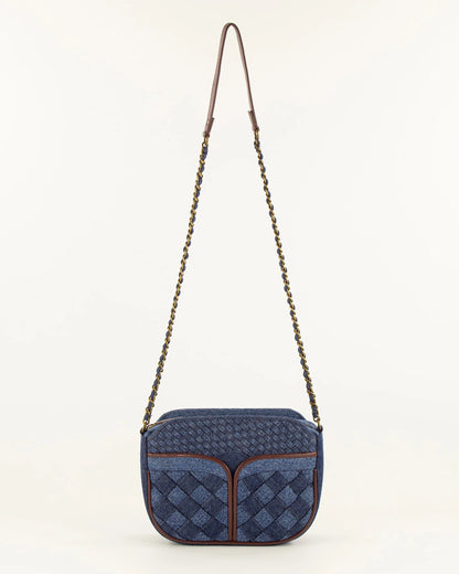 Crossbody Bag Divine Br Divine Braided Denim-Blue
