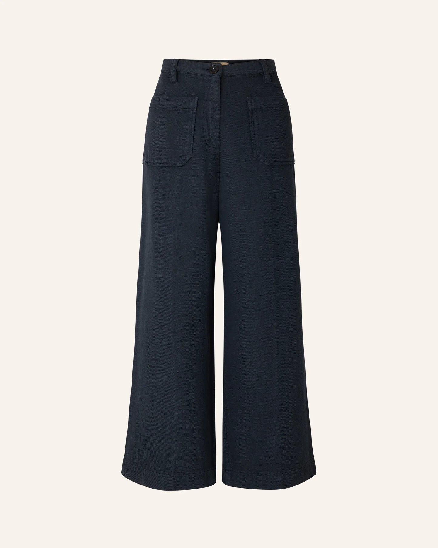 SESSUN | Hendrick Straight Trousers in Smoke-Green