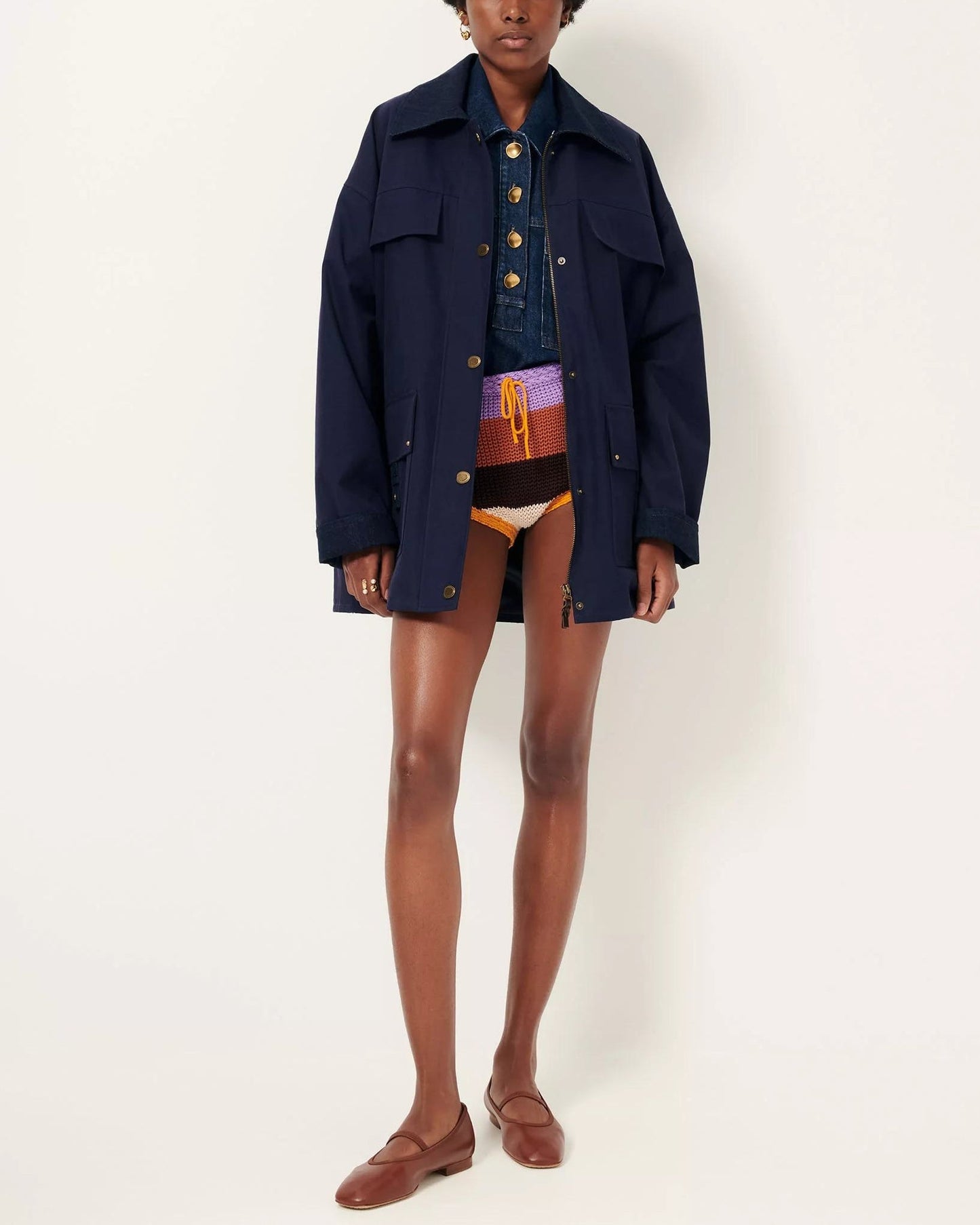 Coat Hugues Ink-Blue