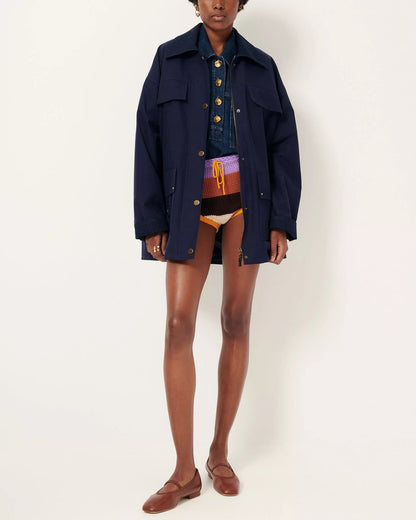 Coat Hugues Ink-Blue