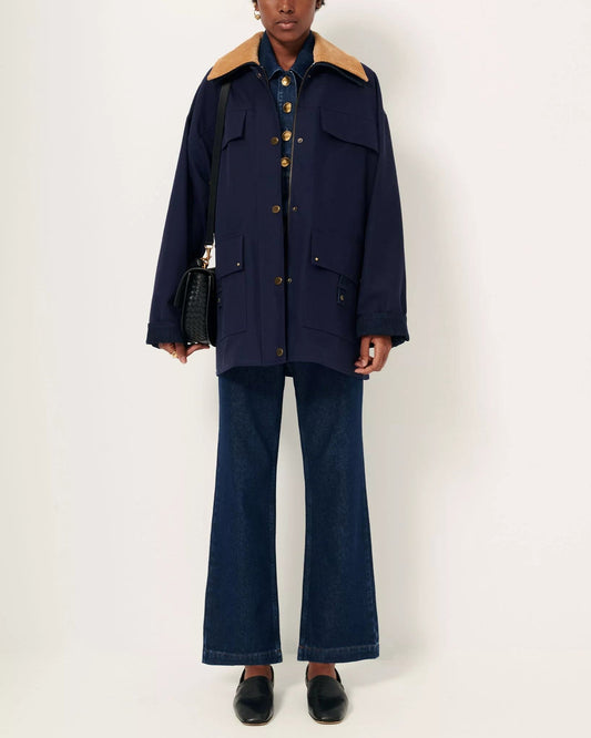 Coat Hugues Ink-Blue
