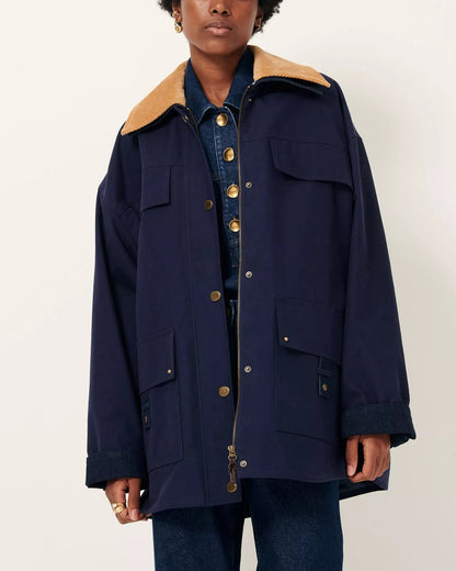 Coat Hugues Ink-Blue