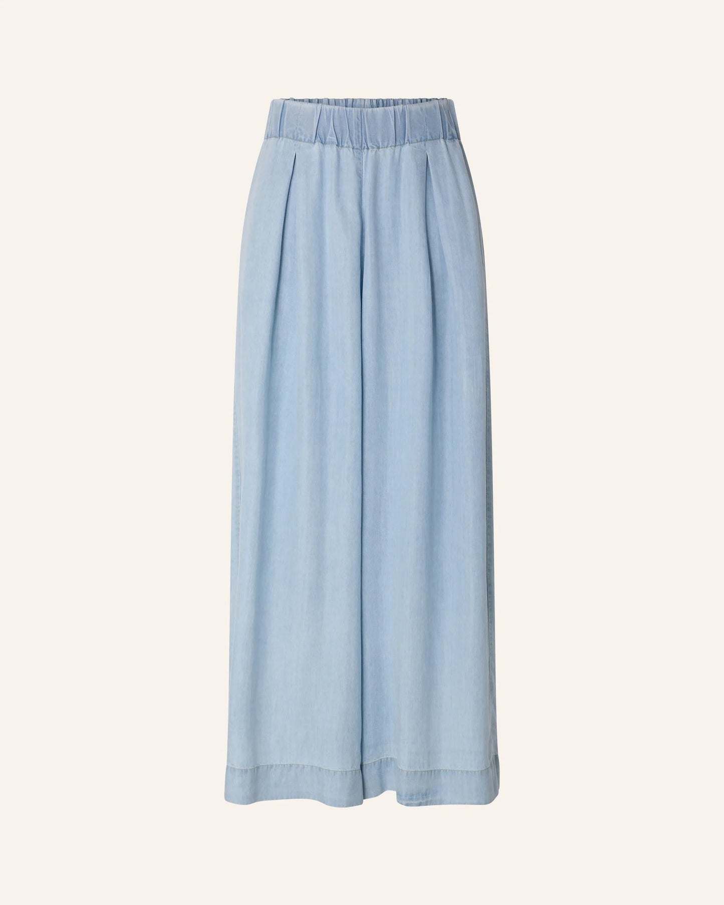 Women's 7/8 Length Wide-Leg Pants Lyocell Twill - Indigo