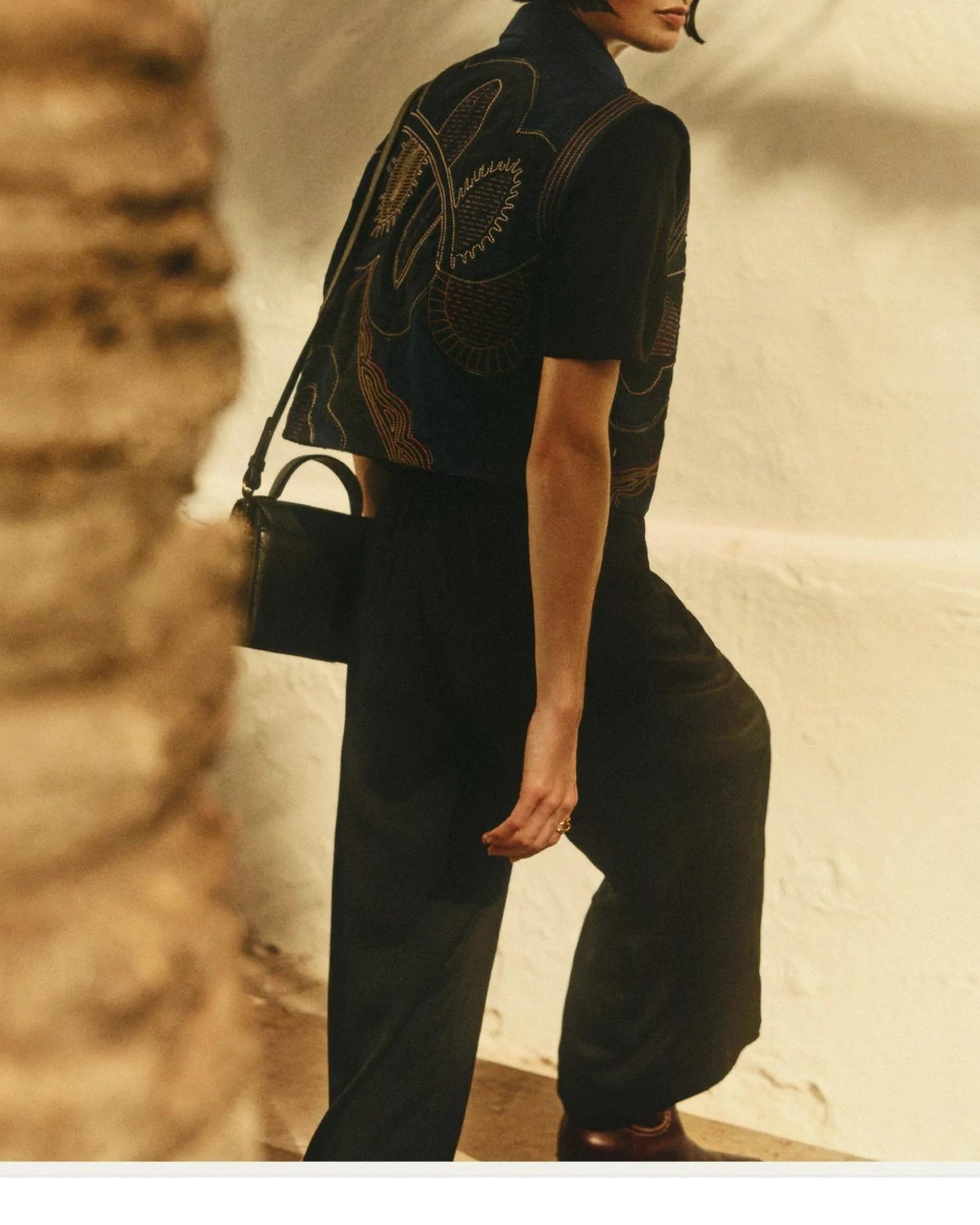 Sessun | Isla Night Pant - Fluid Viscose Satin Trousers Black