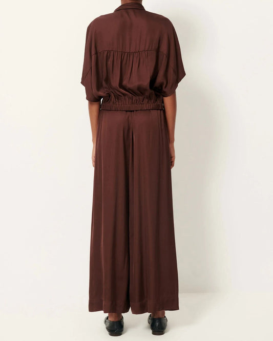 SESSUN | Isla Night Moka Wide-Leg 7/8 Pants