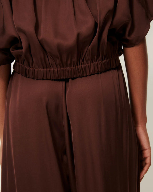 SESSUN | Isla Night Moka Wide-Leg 7/8 Pants