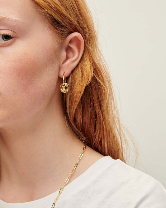 Sessun | Leelo Doré Graduated Gold Hoop Earrings Gold