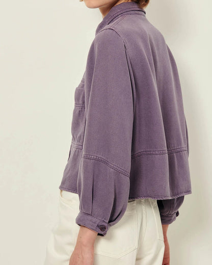 Women's Overshirt Lyocell - Stonewashed Light Denim Sweet-Storm