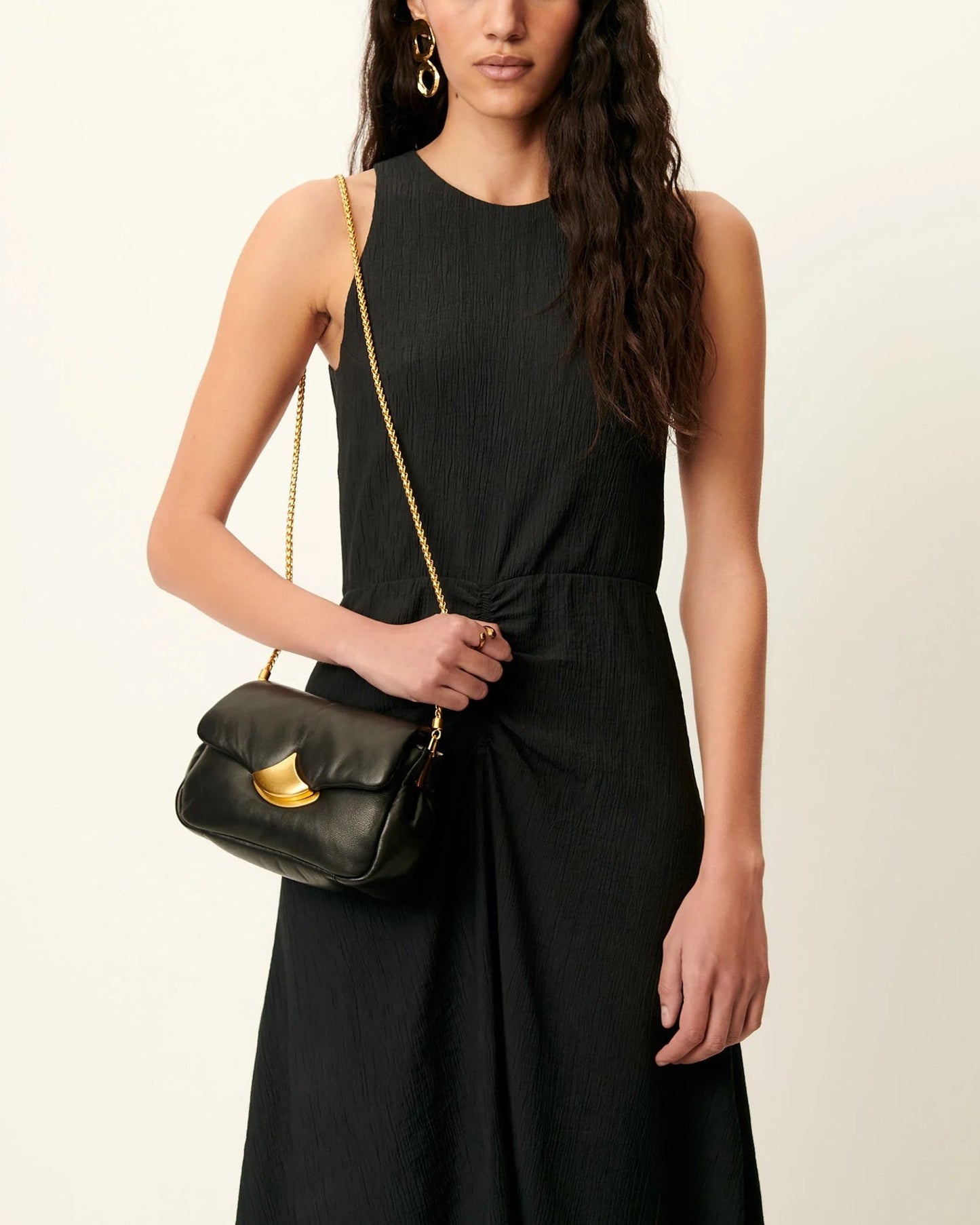 Sessùn | Seersucker Crépon Mini Dress - Moonless