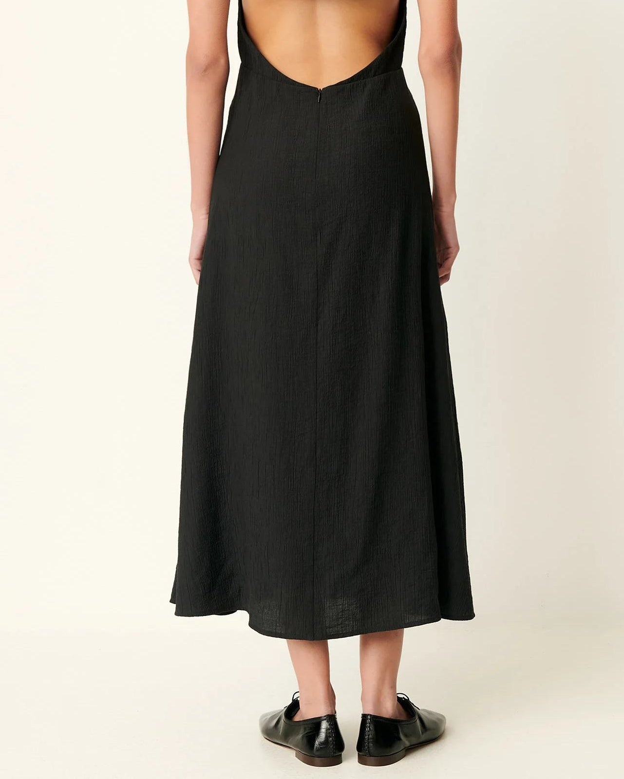 Sessùn | Seersucker Crépon Mini Dress - Moonless
