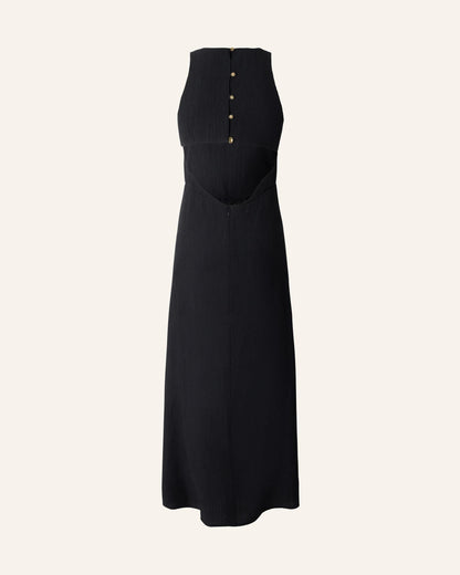 Sessùn | Seersucker Crépon Mini Dress - Moonless
