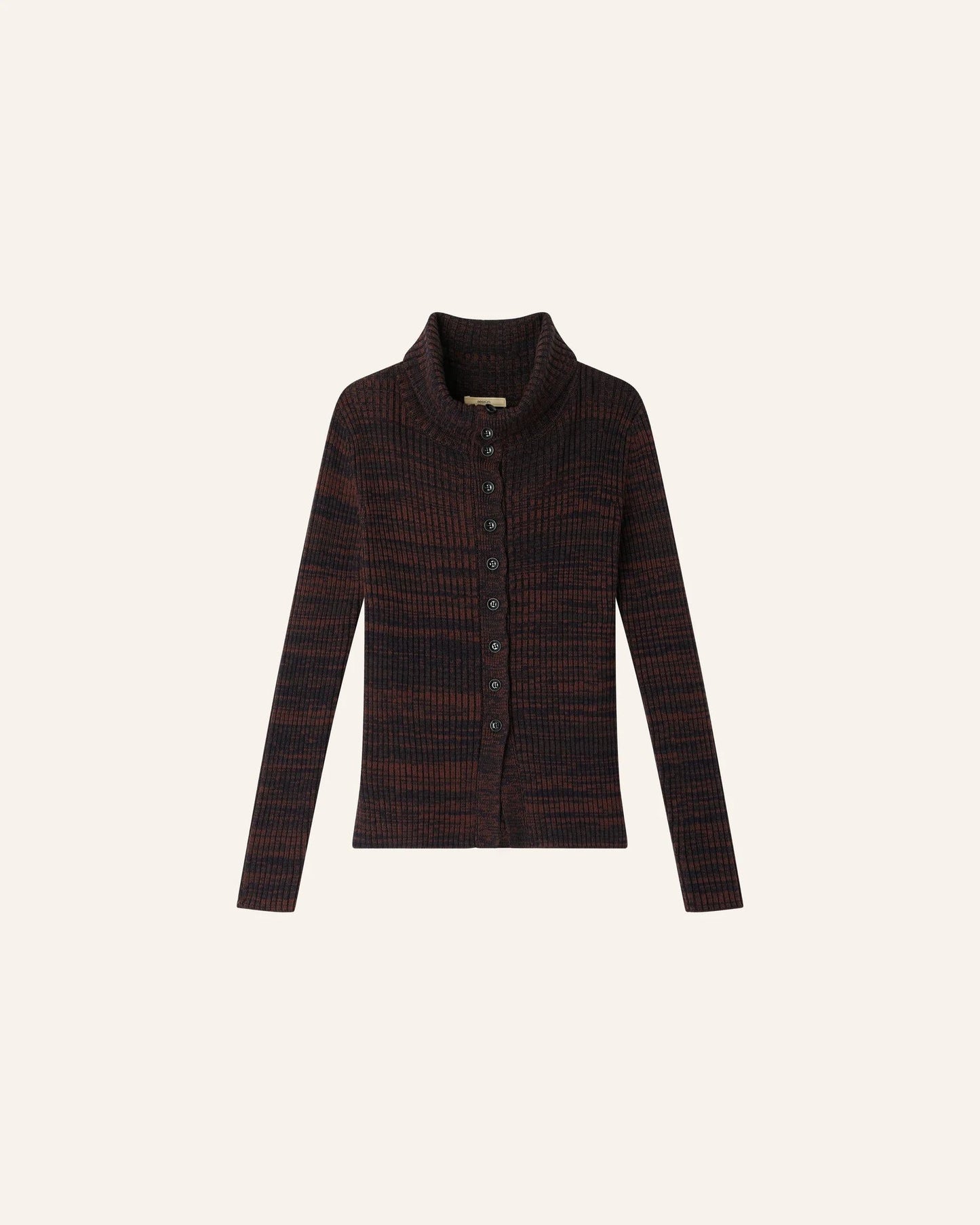 Sessun | Mokashi Ribbed Ombré Cardigan - Navy Brown Navybrown