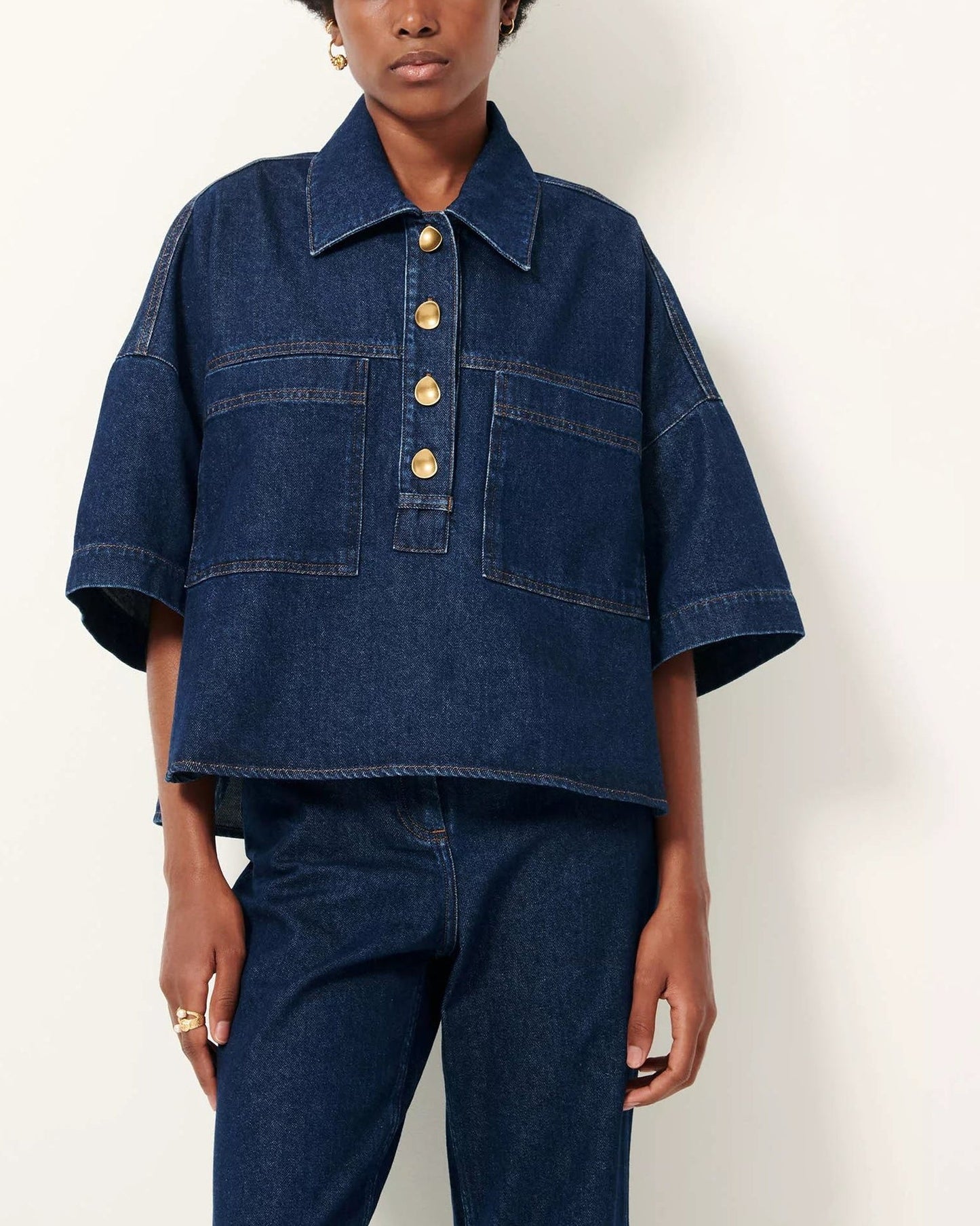 Denim Blouse Newport Bluenim