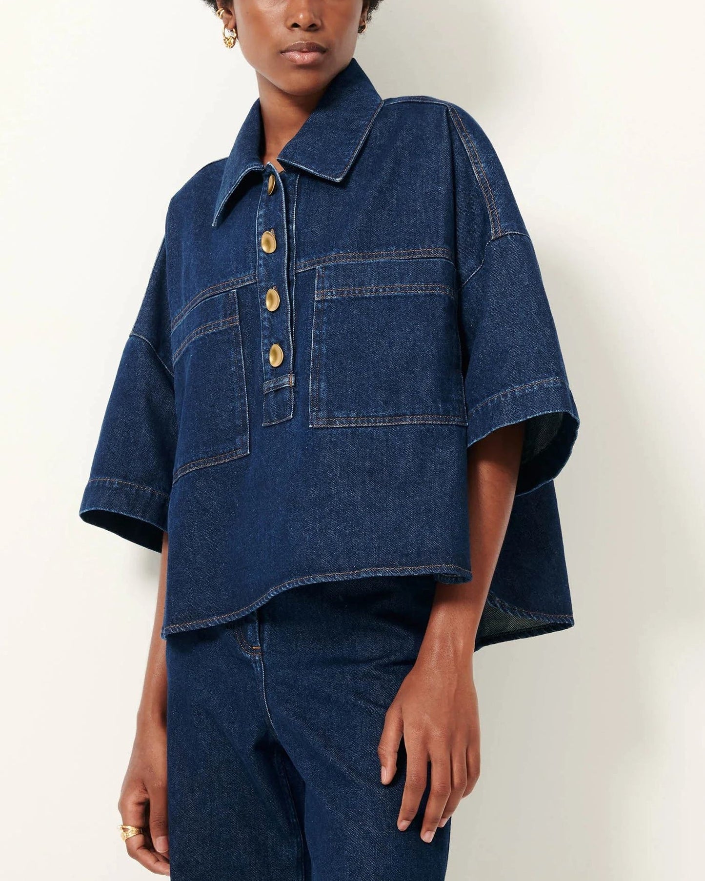 Denim Blouse Newport Bluenim