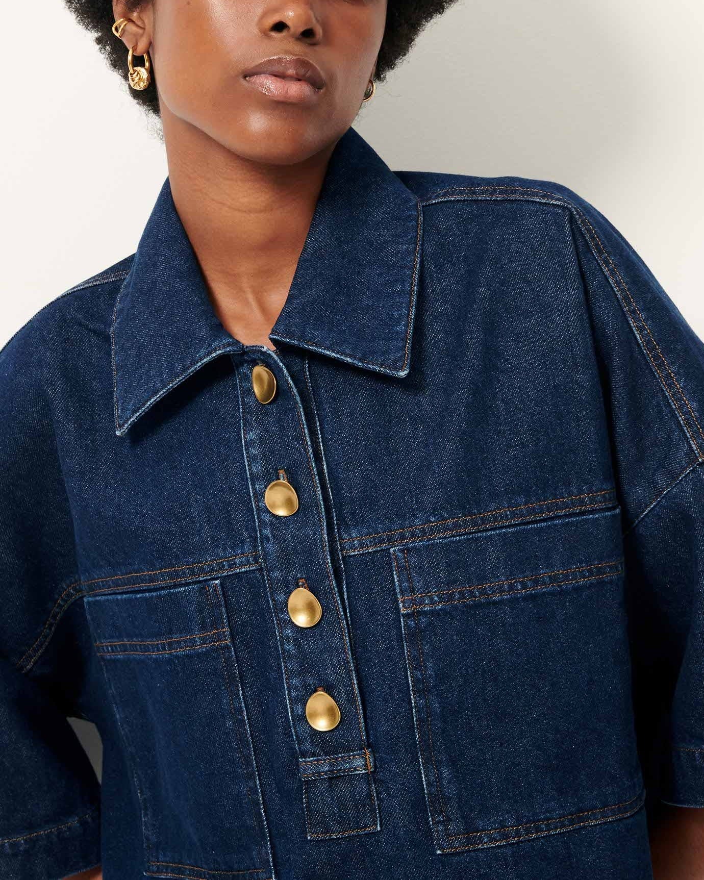 Denim Blouse Newport Bluenim