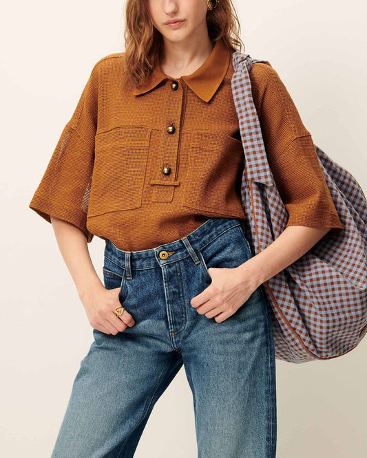 Blouse Paulo Amber-Brown