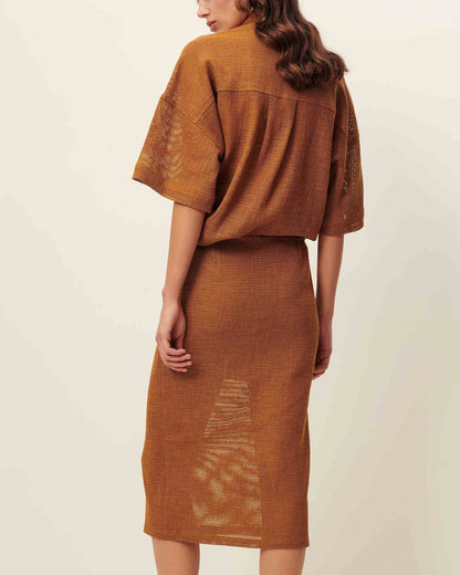Blouse Paulo Amber-Brown