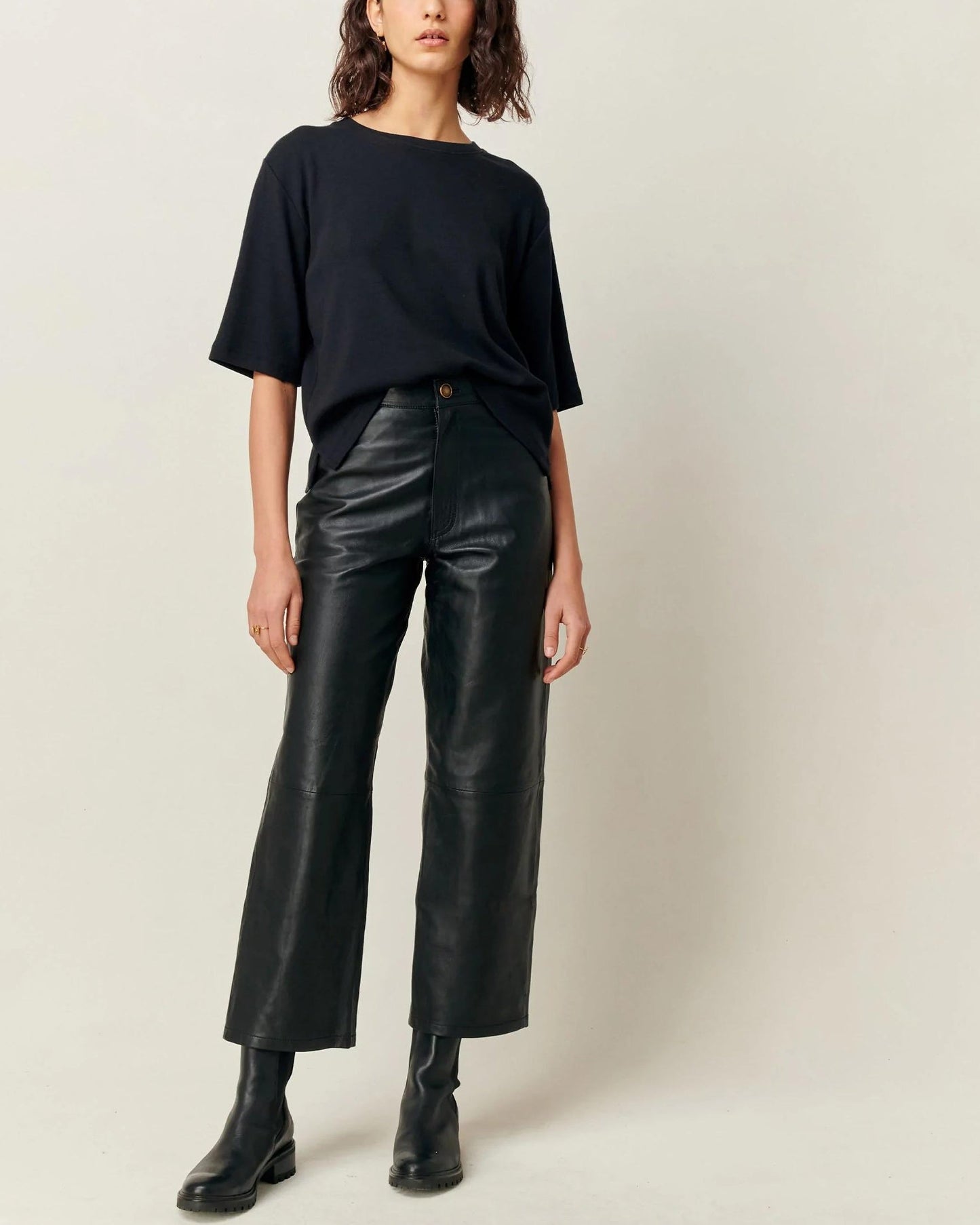 SESSUN | Ribbed Serge Tunic - Black