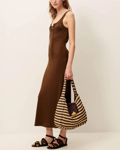 Sessun | Lightweight Ribbed Jersey Dress Baobab