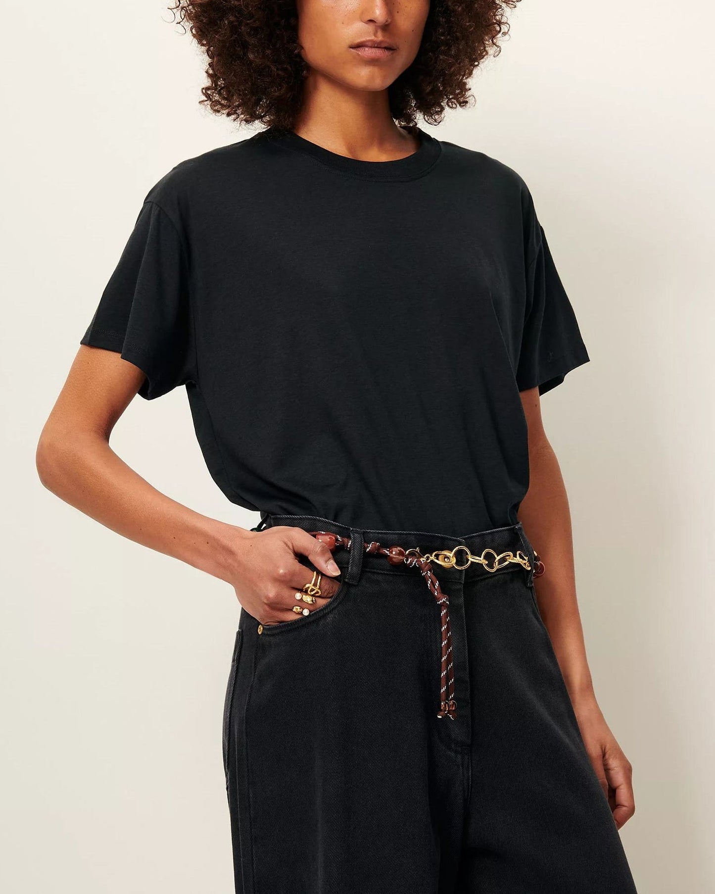 Sessun | Too Wide T-Shirt - Black Moonless