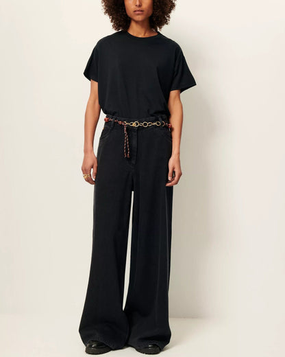 Sessun | Too Wide T-Shirt - Black Moonless