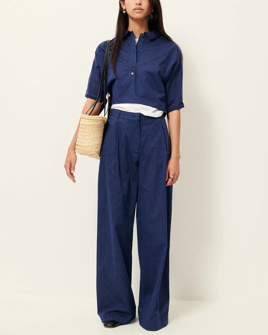 Shirt U Shirt Blazer-Blue