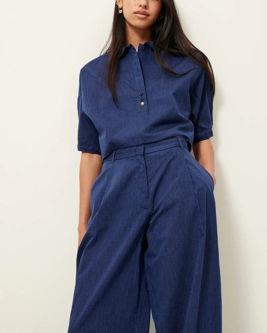 Shirt U Shirt Blazer-Blue