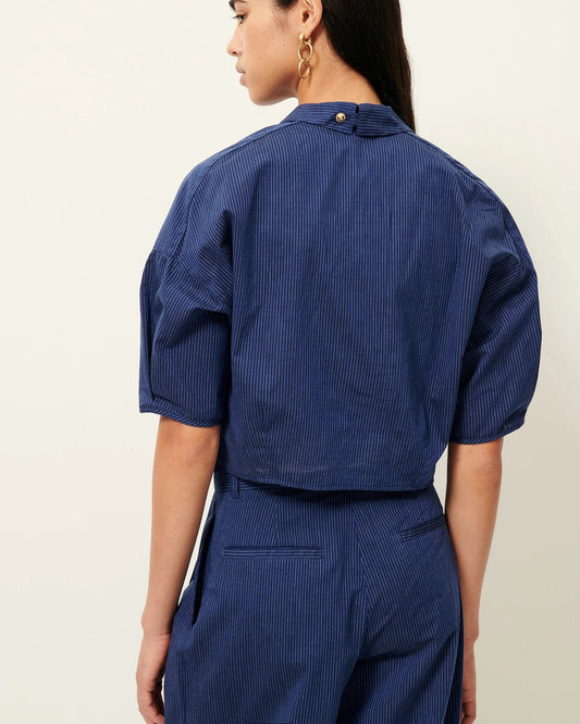 Shirt U Shirt Blazer-Blue