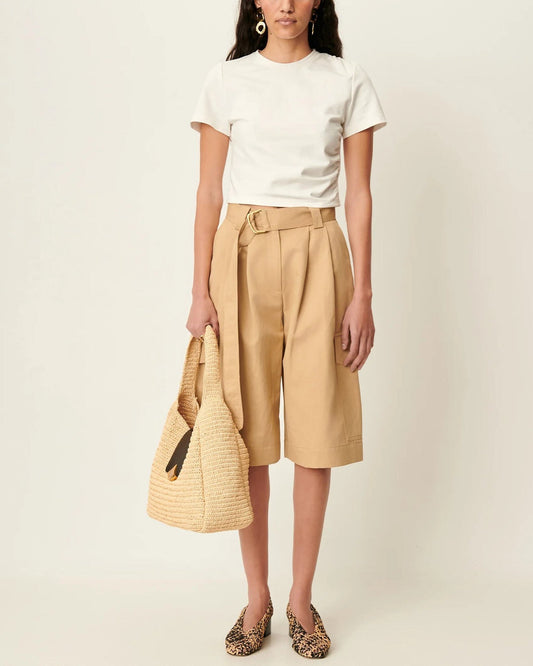 Women's Tshirt Lenzing ECOVERO Viscose - Natural Beige Guerande