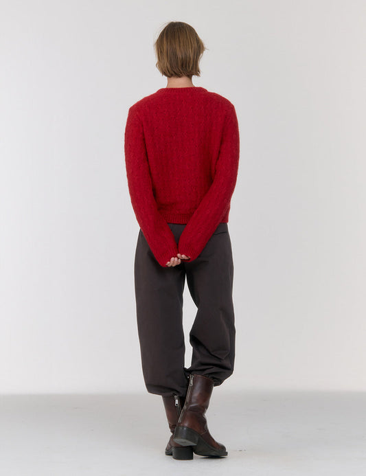 Cardigan G4wkn03f5 Anne Mohair Red