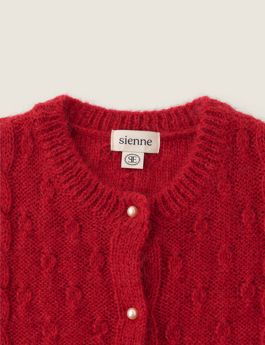Cardigan G4wkn03f5 Anne Mohair Red