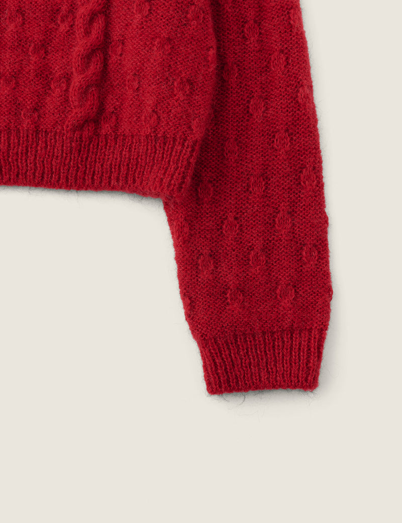 Cardigan G4wkn03f5 Anne Mohair Red