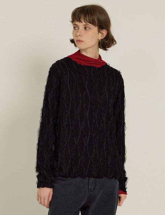 Sweatshirt Bless Lace Black