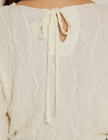Sweatshirt G4fts02fg Bless Lace Cream