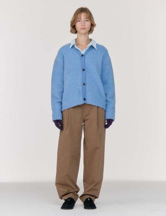 Pants G4wpt01m9 Curved Cotton Brown