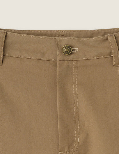 Pants G4wpt01m9 Curved Cotton Brown