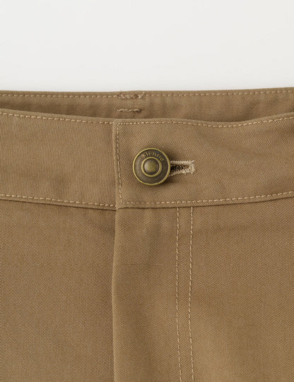 Pants G4wpt01m9 Curved Cotton Brown
