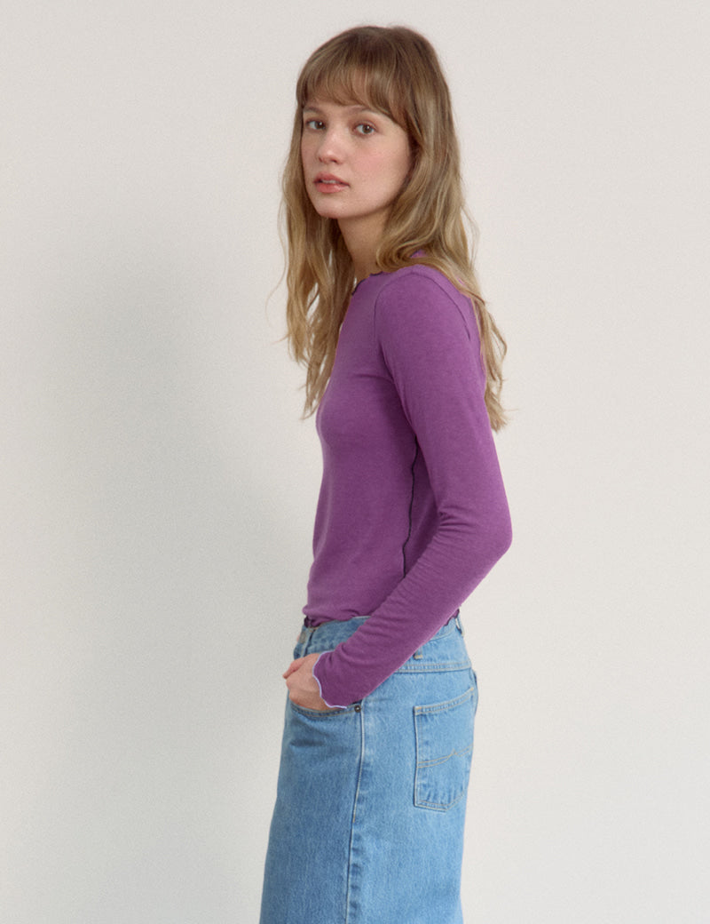 Tshirt G4wts04f6 Layered Sleeve Light-Pink