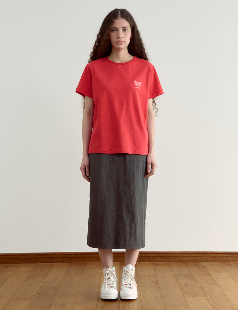 Tshirt G4wts04f6 Laye Sleeve Red