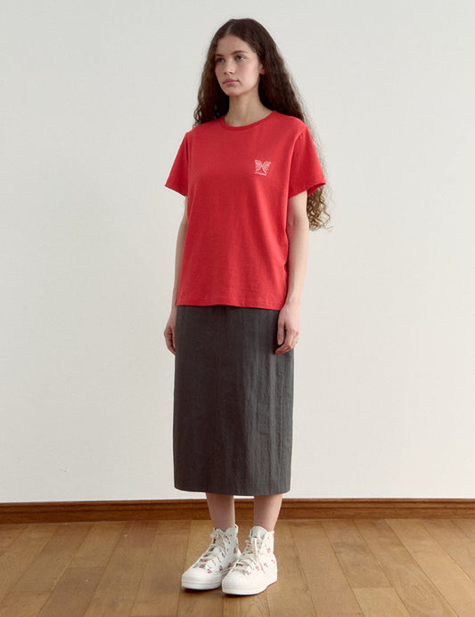 Tshirt G4wts04f6 Laye Sleeve Red