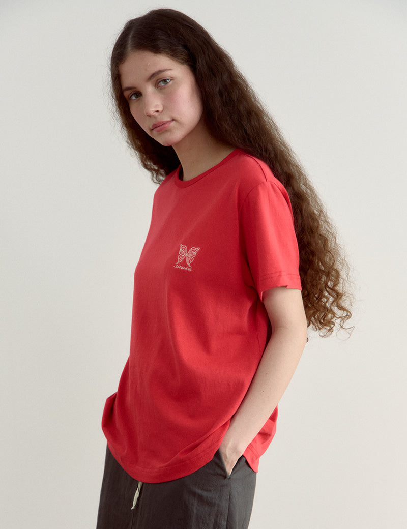 Tshirt G4wts04f6 Laye Sleeve Red