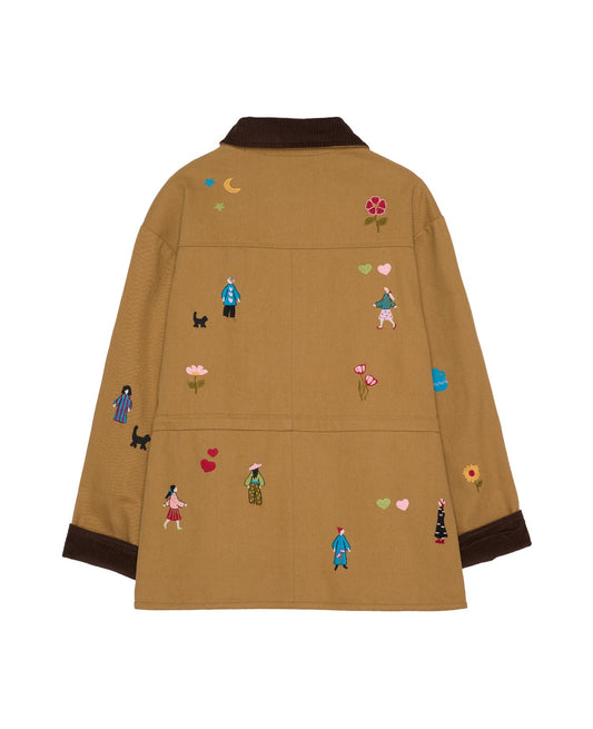 Sissel Edelbo | Cara Jacket - Camel Twill with Corduroy Trim